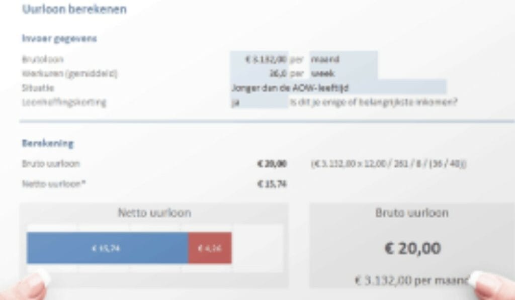 Uurloon omrekenen 