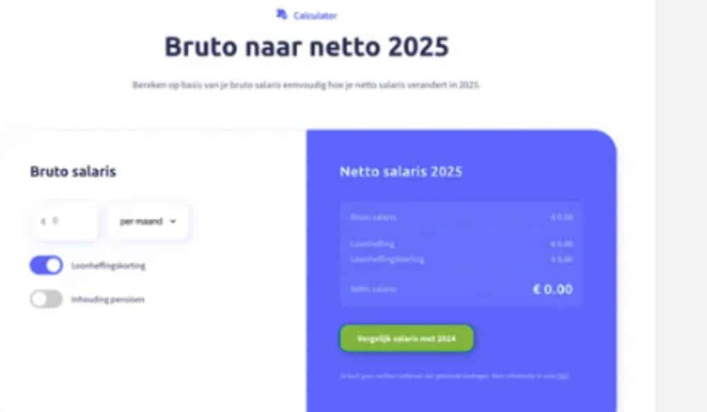 Uurloon berekenen in 2025